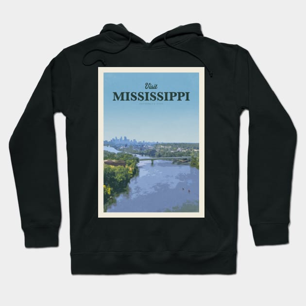 Visit Mississippi Hoodie by Mercury Club